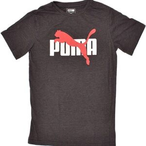 Puma Charcoal and Red Cat Graphic Tee